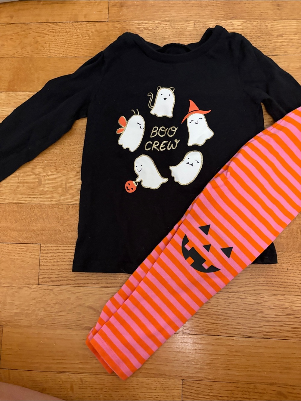 3T girls Halloween Bundle: top and leggings